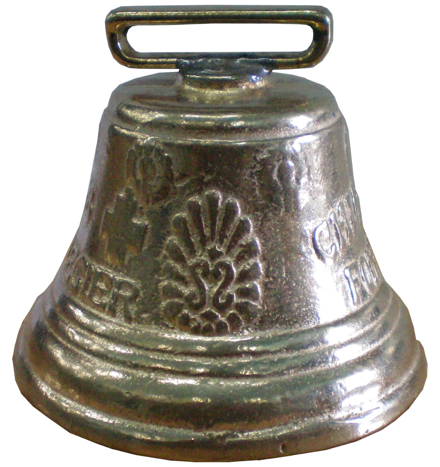 Cow bell, brass