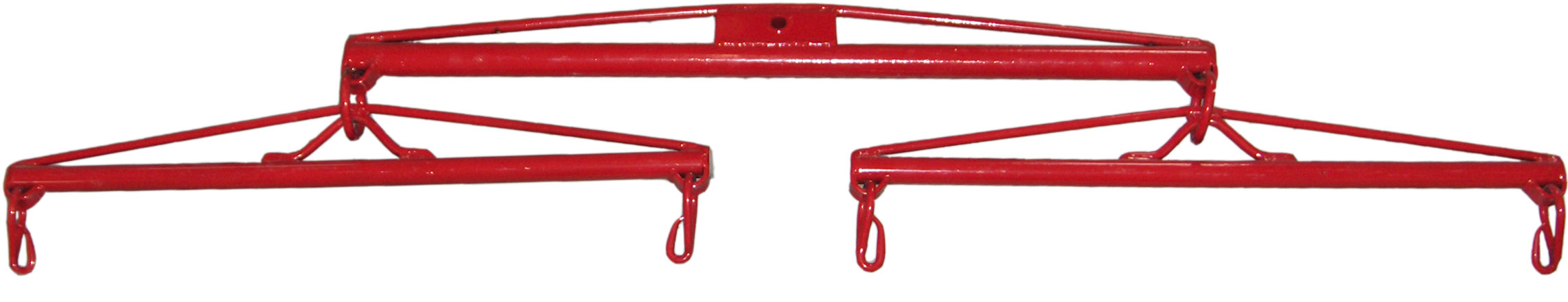 42" ROUND STEEL DOUBLE TREE W/CLEVIS - RED
