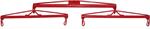 42^ ROUND STEEL DOUBLE TREE W/CLEVIS - RED