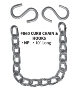 9" CURB CHAIN STAINLESS STEEL