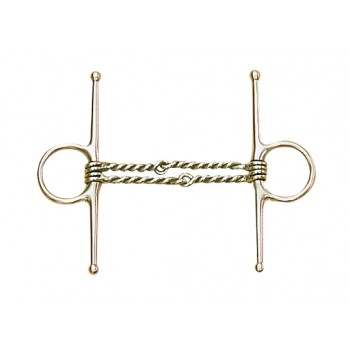 CAVALIER DOUBLE TWISTED WIRE FULL CHEEK SNAFFLE - 4.5"