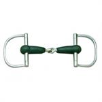 CAVALIER SOFT RUBBER MOUTH D-RING SNAFFLE BIT 5.5^