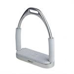 CENTAUR DOUBLE JOINTED STIRRUP IRONS - LIGHT GREY - 4 3/4^