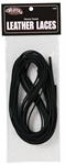 LEATHER LACES - 3/16^ X 72^ 6 PACK -  BLACK