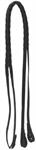LEGACY BLACK LEATHER LACED REINS 5/8^