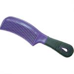 MANE COMB RUBBER HANDLE - RED