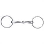 METALAB STAINLESS STEEL HOLLOW MOUTH SNAFFLE BIT - 4^