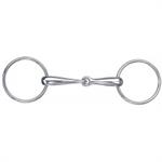 METALAB STAINLESS STEEL HOLLOW MOUTH SNAFFLE BIT - 5^