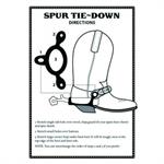 MUSTANG RUBBER SPUR TIE DOWNS - BLACK