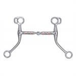 PINCHLESS STAINLESS STEEL TOM THUMB SNAFFLE MOUTH BIT - 5^