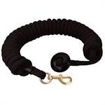 ROUNDED COTTON LUNGE LINE 25' - BLACK