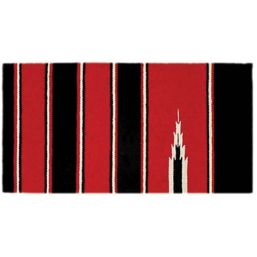 SIERRA NAVAJO SADDLE BLANKET 30" X 60" - RED/BLACK/WHITE