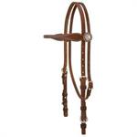 STACY WESTFALL PRO TACK BROWBAND HEADSTALL - RUSSET