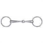 STAINLESS STEEL LOOSE RING PONY SNAFFLE BIT - 3-1/4^