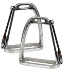 STAINLESS STEEL PEACOCK SAFETY STIRRUPS - SIZE:3-3/4^