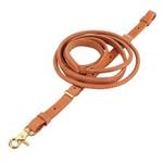 WEAVER RUSSET HARNESS LEATHER ROUNDED ROPER & CONTEST REINS