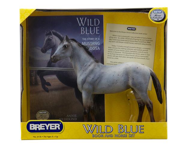 WILD BLUE HORSE & BOOK SET