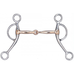 METALAB STAINLESS STEEL COPPER MOUTH SNAFFLE BIT - 5^^        ^