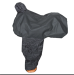 DURA TECH SURESEAT ALL-WEATHER WESTERN SADDLE COVER - BLACK